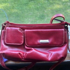 Red Leather Crossbody Bag